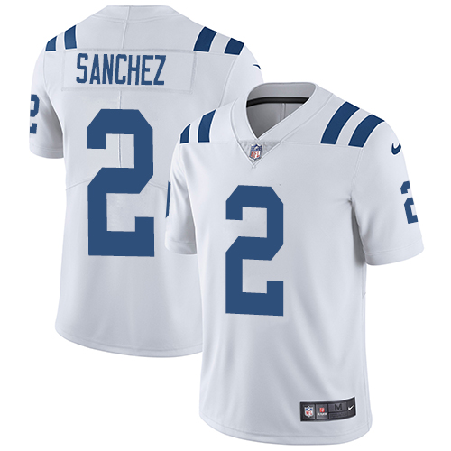 Indianapolis Colts #2 Limited Rigoberto Sanchez White Nike NFL Road Men Vapor Untouchable jerseys->youth nfl jersey->Youth Jersey